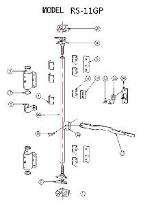 Storage Container Door Locking Parts (RS-11GP)